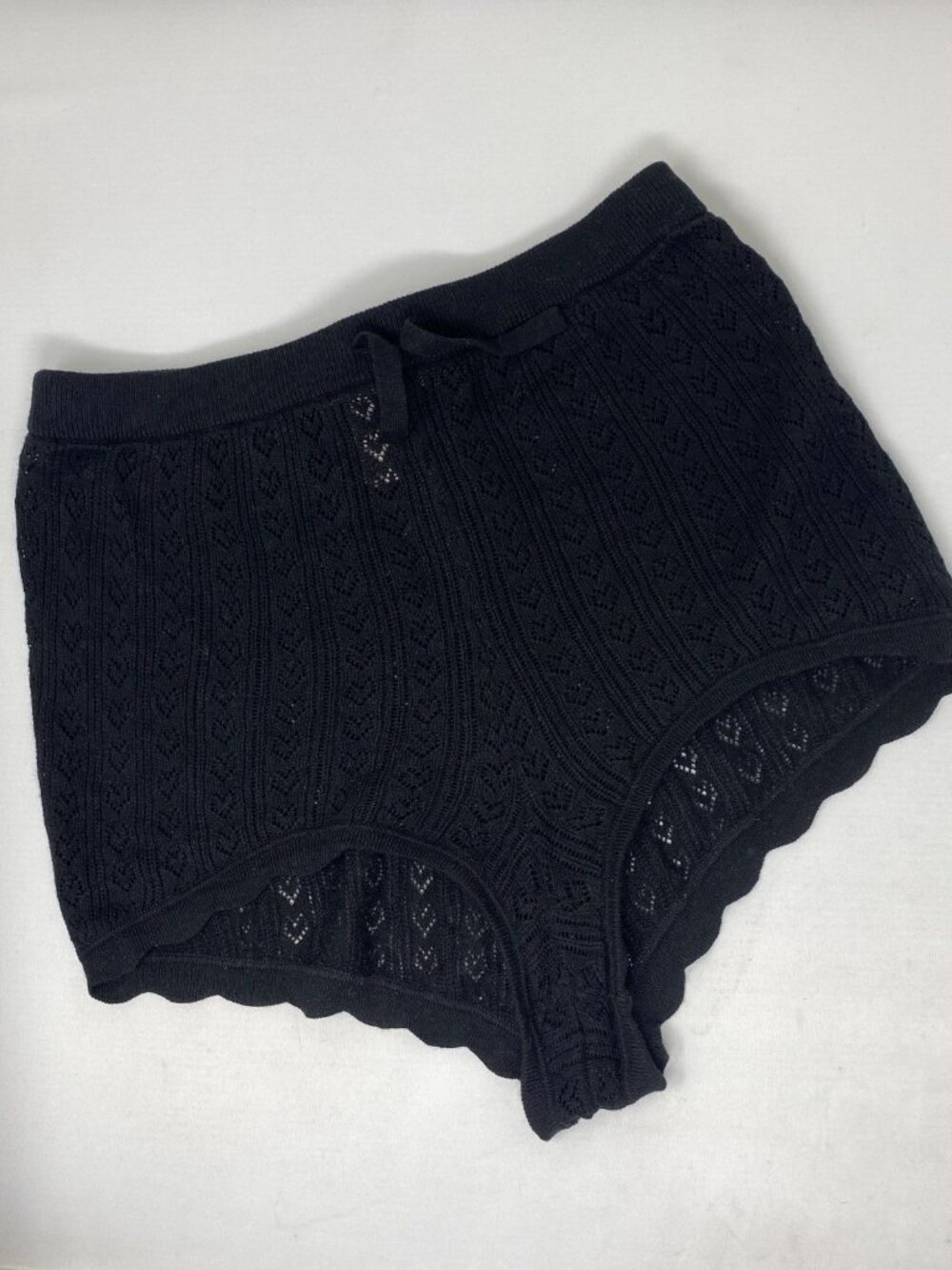 Agent Provocateur MyLove Black Silk Cotton Cashmere Shorts AP3 Medium - Picture 6 of 11